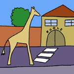 rafi la girafe à l'école