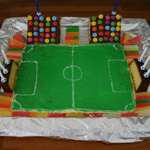 Gâteau d'anniversaire foot