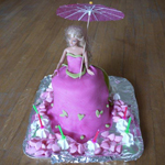 gateau princesse ombrelle