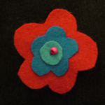 Broche en feutrine