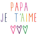 Carte papa je t'aime