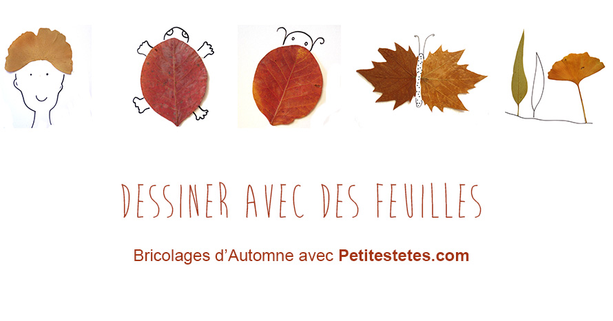 Dessiner avec des feuilles