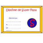 Diplôme pour papa