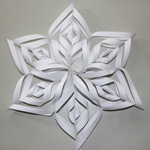 flocon de neige en papier
