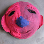 Masque en papier maché