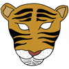 masque tigre couleur