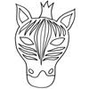 masque zebre