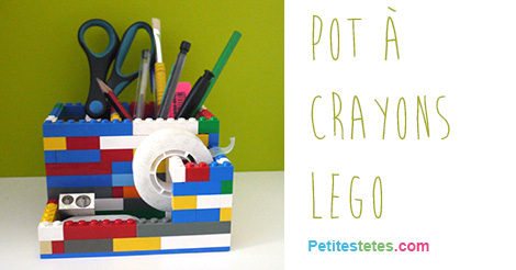 Pot à crayons Légo