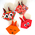 Les petits pliages de Suzanne - Le lapin - origami facile pour enfants 