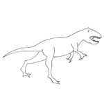 coloriage tyrannosaure