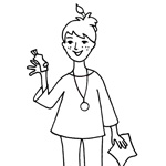 Coloriage De Maman Enceinte