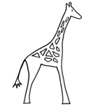 coloriage rafi la girafe
