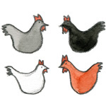 Paroles: Une petite poule grise